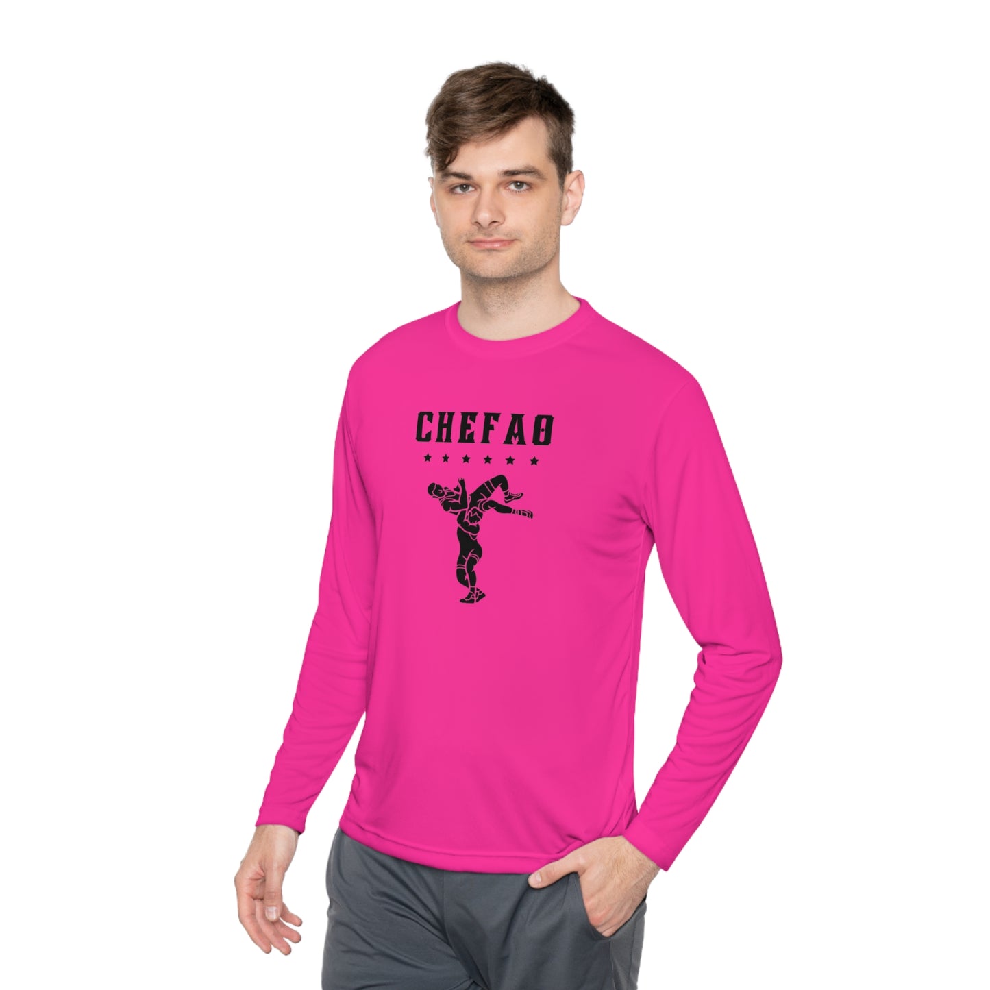 Chefao Wrestling The Nick Edition I, Unisex Lightweight Long Sleeve Tee