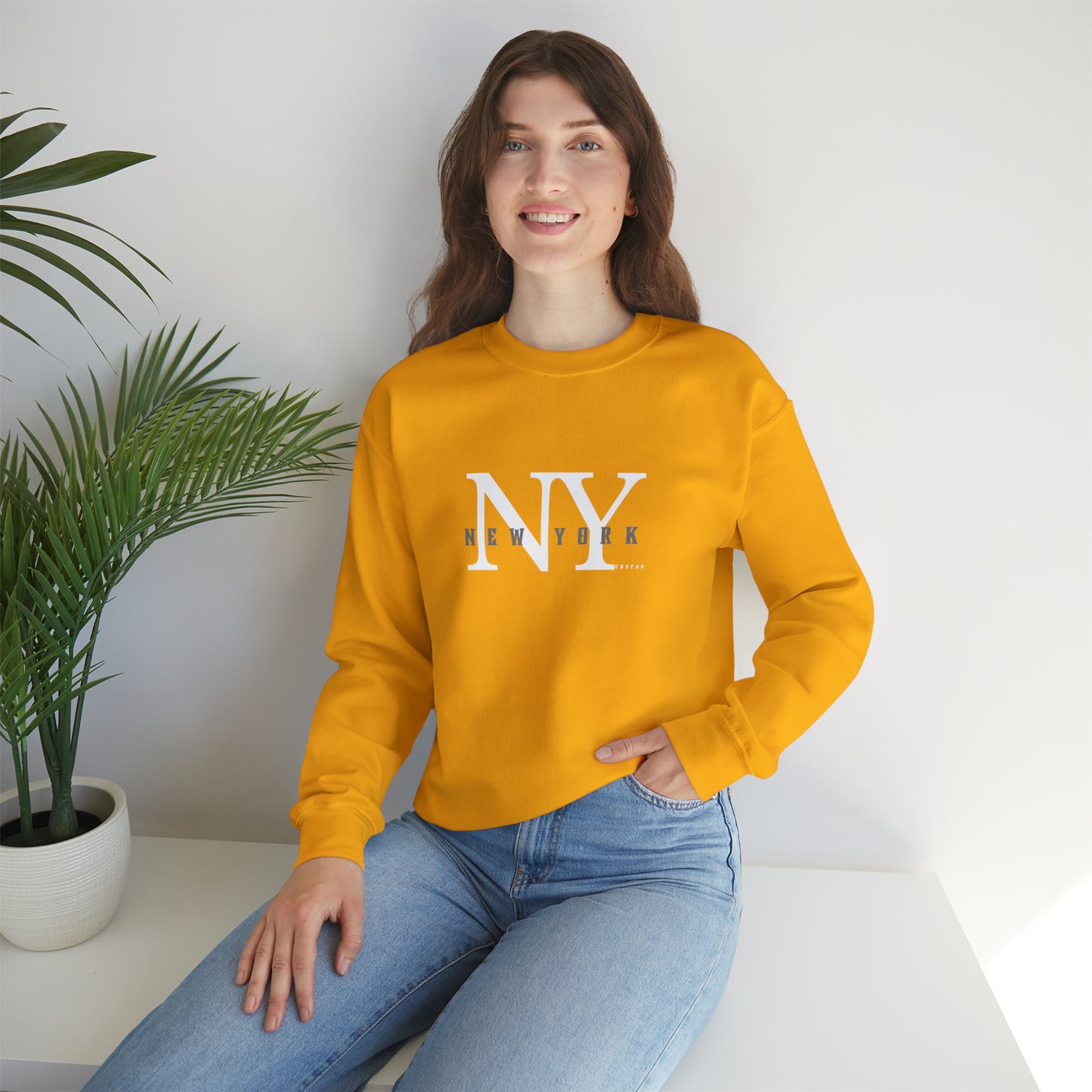 Chefao New York I, Unisex Heavy Blend Crewneck Sweatshirt