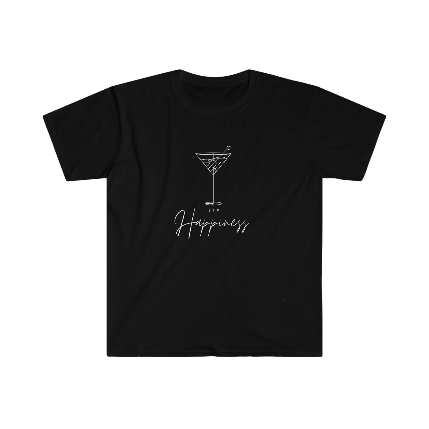 Sip Happiness, Unisex Softstyle T-Shirt