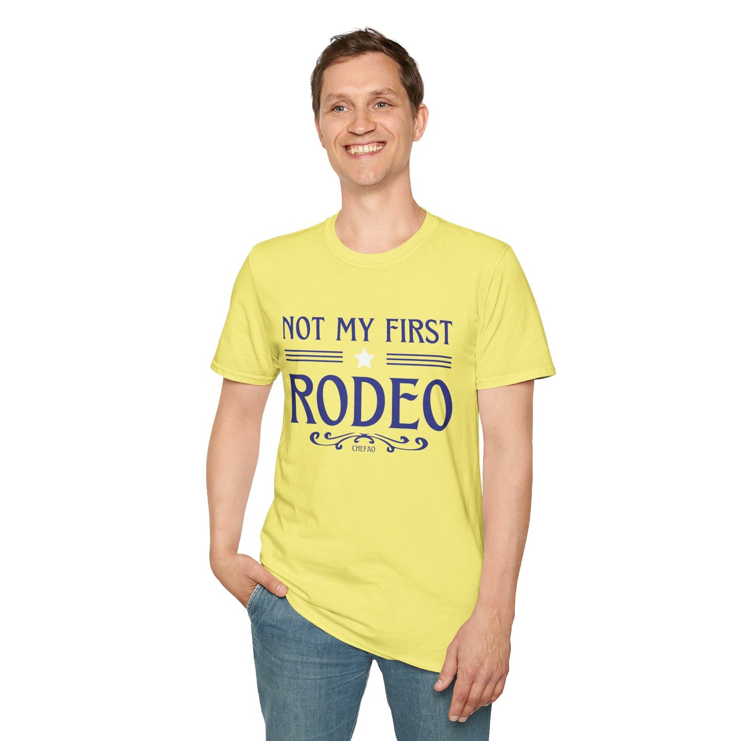 Not My First Rodeo, Unisex Softstyle T-Shirt