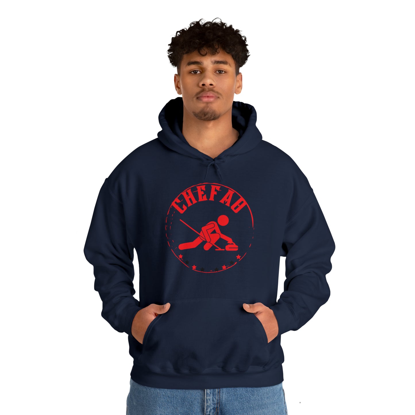 Chefao Curling II, Unisex Heavy Blend Hooded Sweatshirt