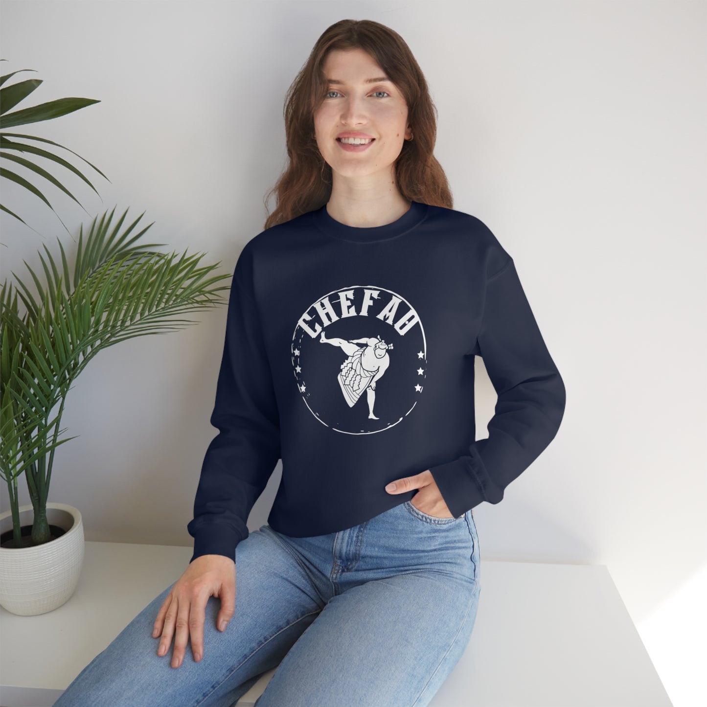 Chefao Sumo I, Unisex Heavy Blend Crewneck Sweatshirt