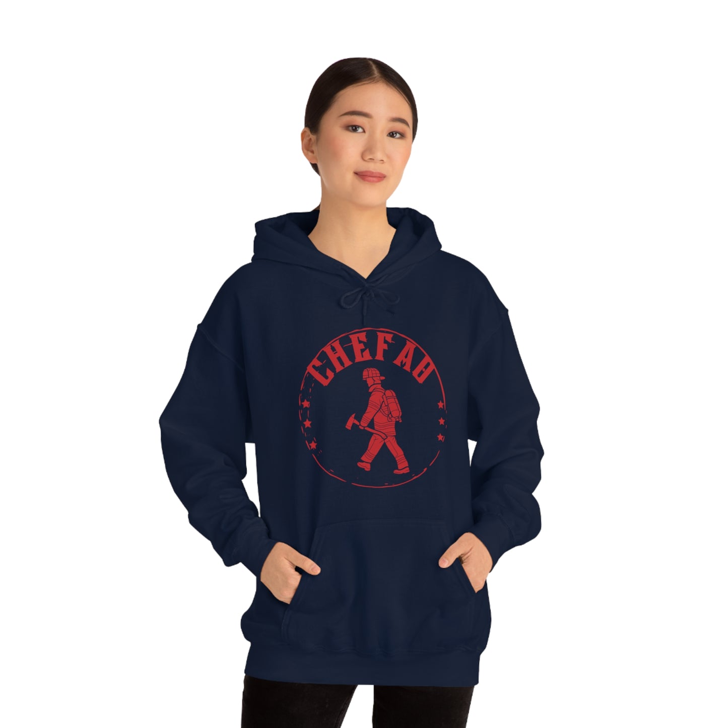 Chefao Fire I, Unisex Heavy Blend Hooded Sweatshirt