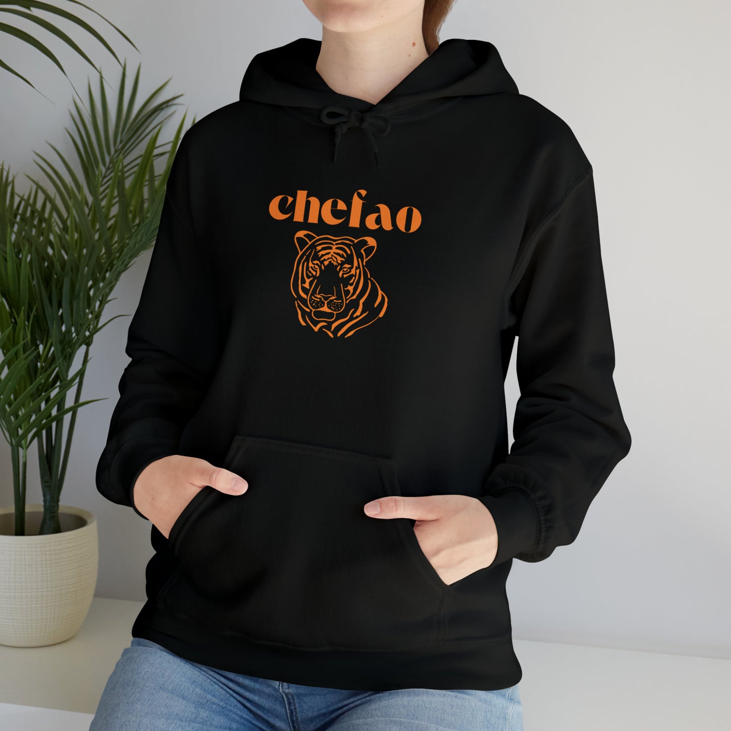 Chefao Tiger I, Unisex Heavy Blend Hooded Sweatshirt