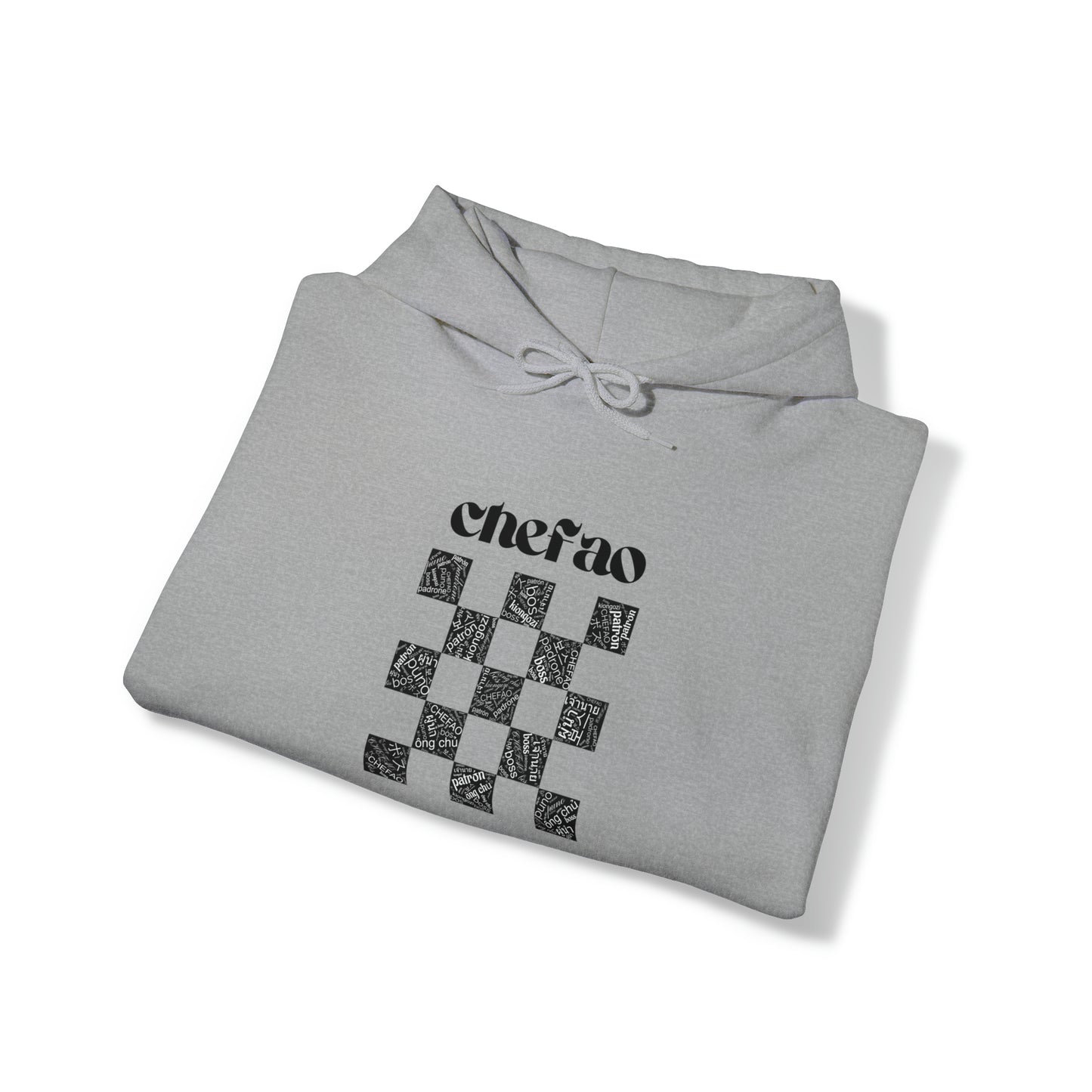 Chefao Checkered I, Unisex Heavy Blend™ Hooded Sweatshirt