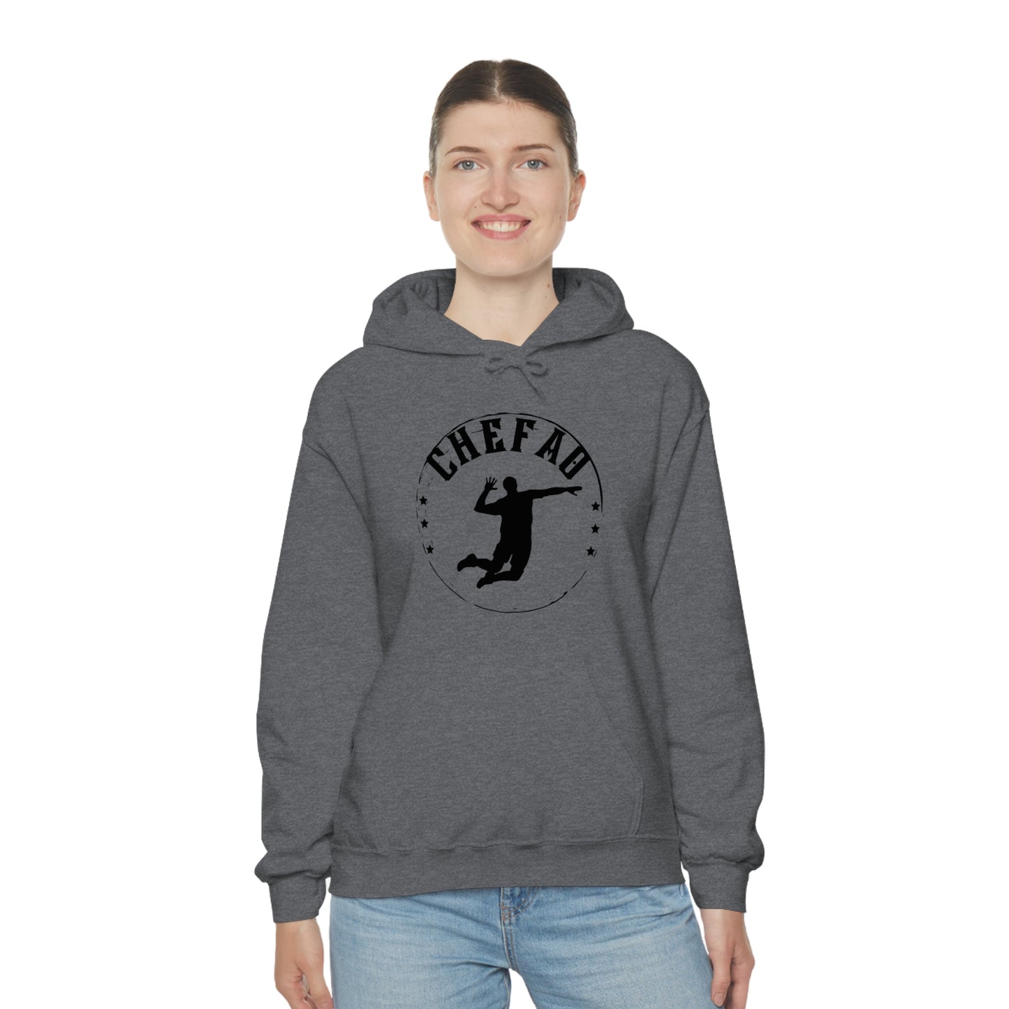 Chefao Volleyball I, Unisex Heavy Blend Hooded Sweatshirt