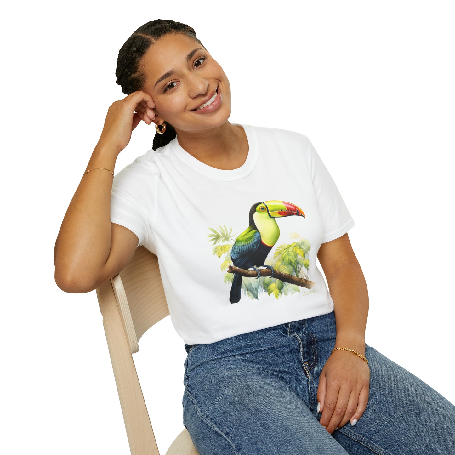 Keel Billed Toucan I,, Unisex Softstyle T-Shirt