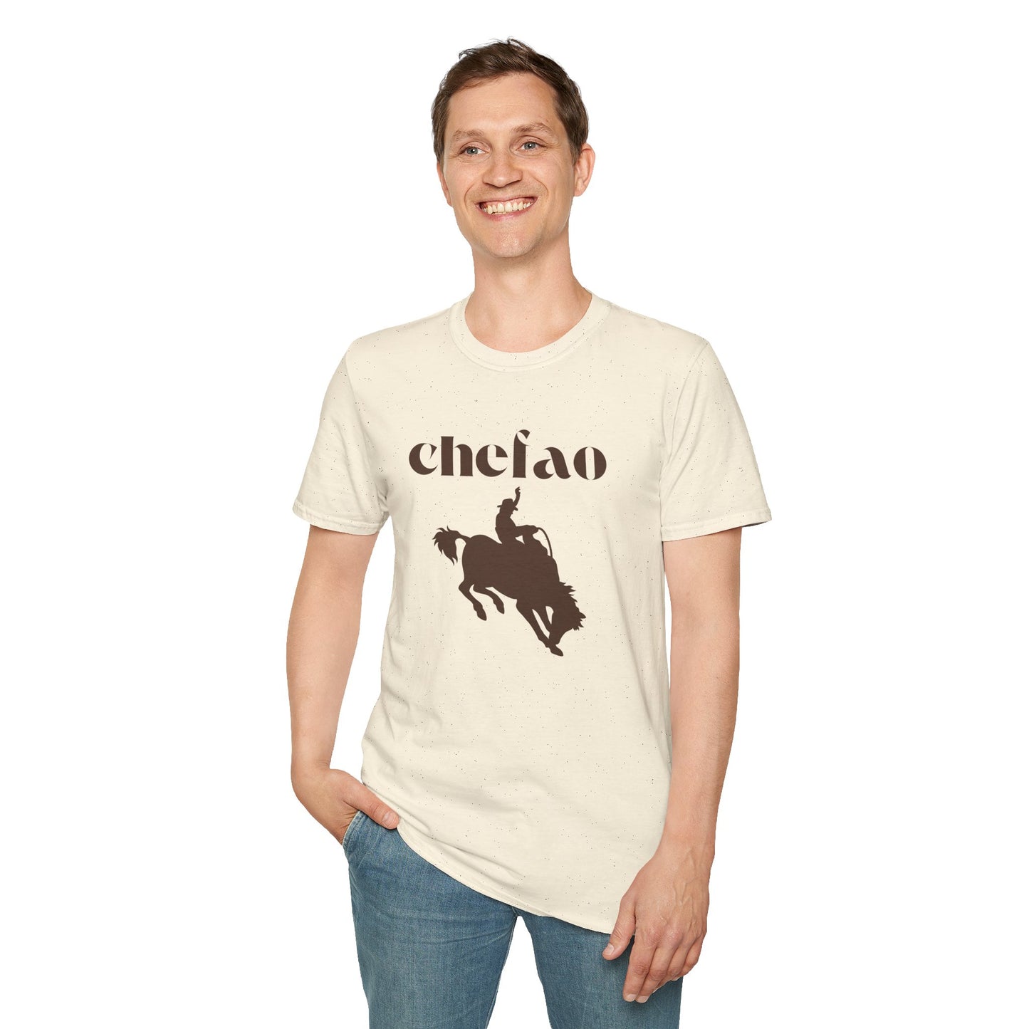 Chefao Cowboy X, Unisex Softstyle T-Shirt