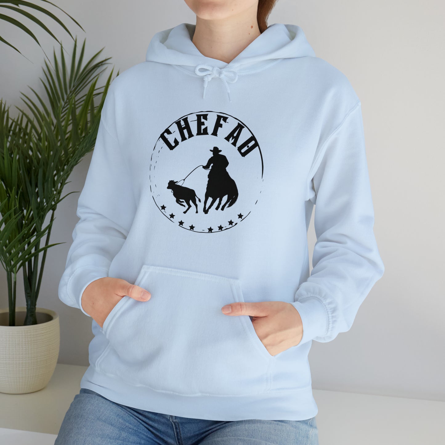 Chefao Calf Roping I, Unisex Heavy Blend Hooded Sweatshirt