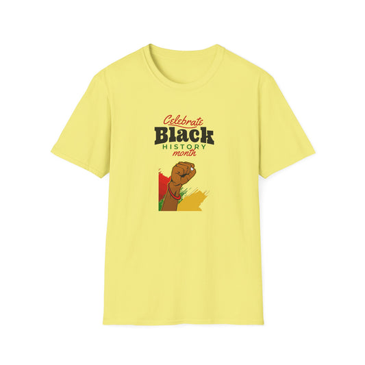 Celebrate Black History Month I, Unisex Softstyle T-Shirt