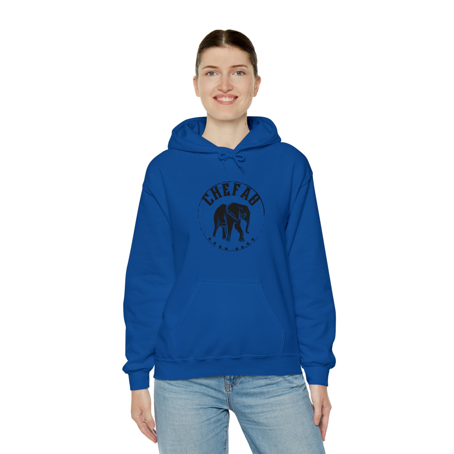 Chefao Elephant II, Unisex Heavy Blend Hooded Sweatshirt