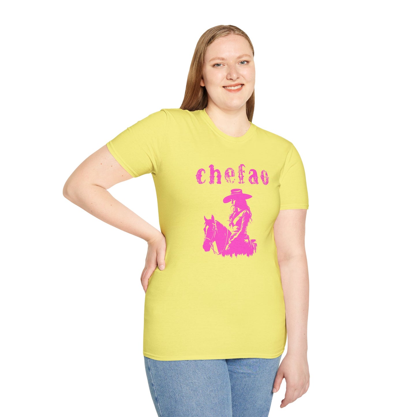 Chefao Cowgirl VIII, Unisex Softstyle T-Shirt