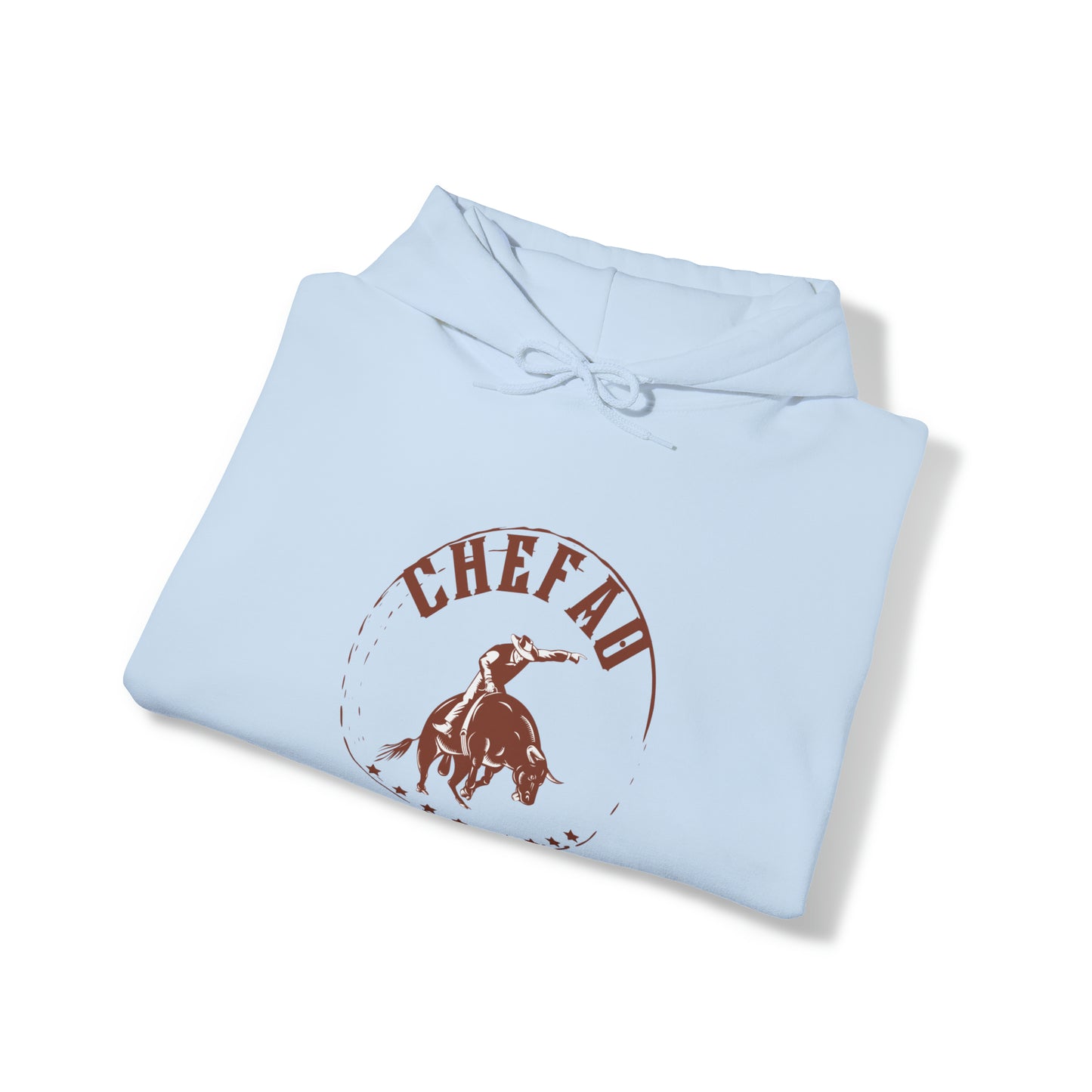 Chefao Bull Riding II, Unisex Heavy Blend Hooded Sweatshirt