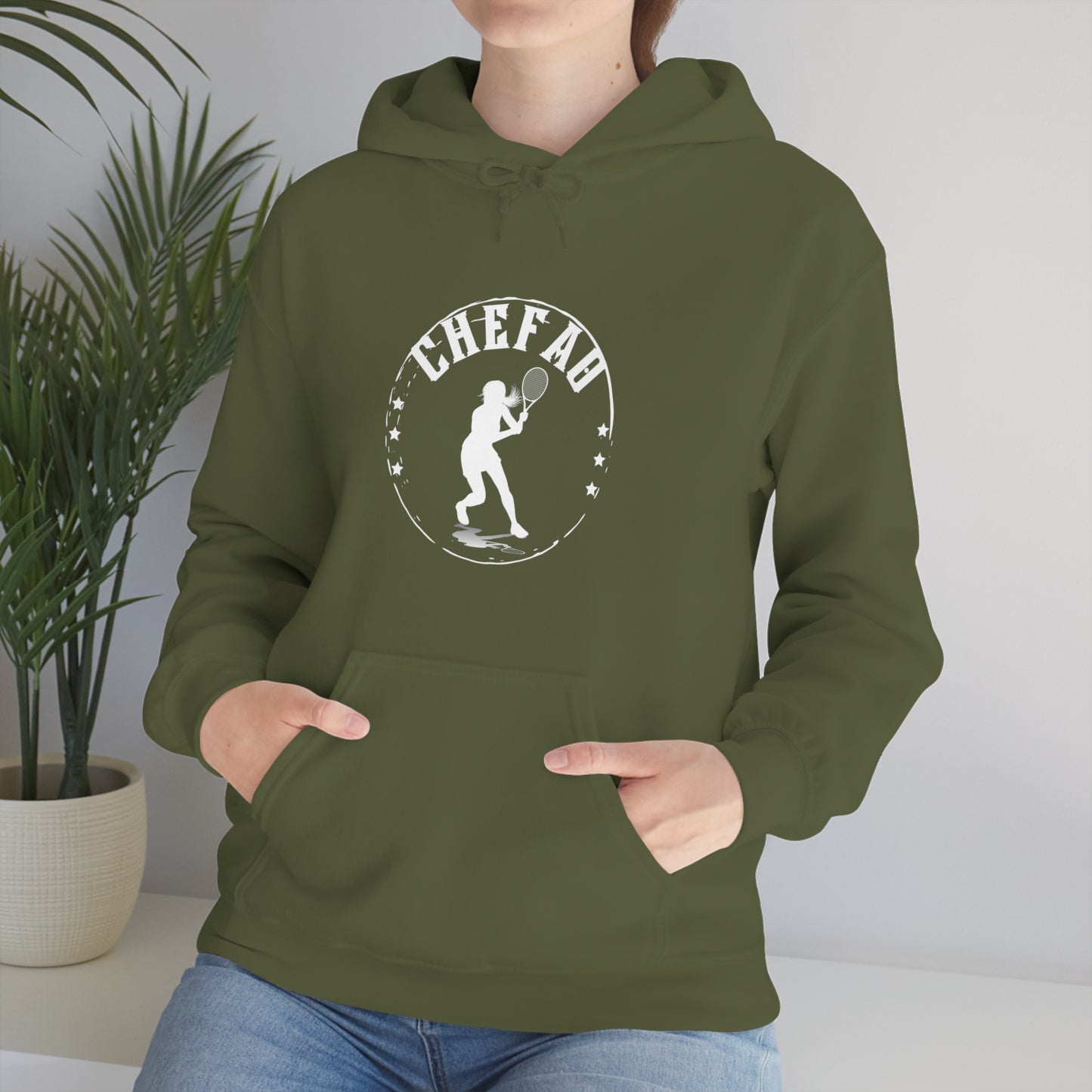 Chefao Tennis III, Unisex Heavy Blend Hooded Sweatshirt