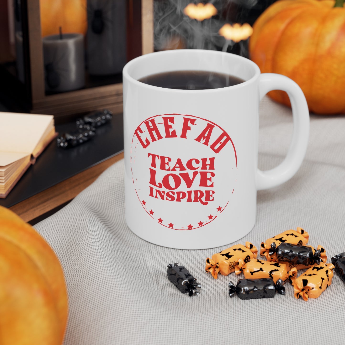 Chefao Teacher IV, White Coffee Mug, 11oz