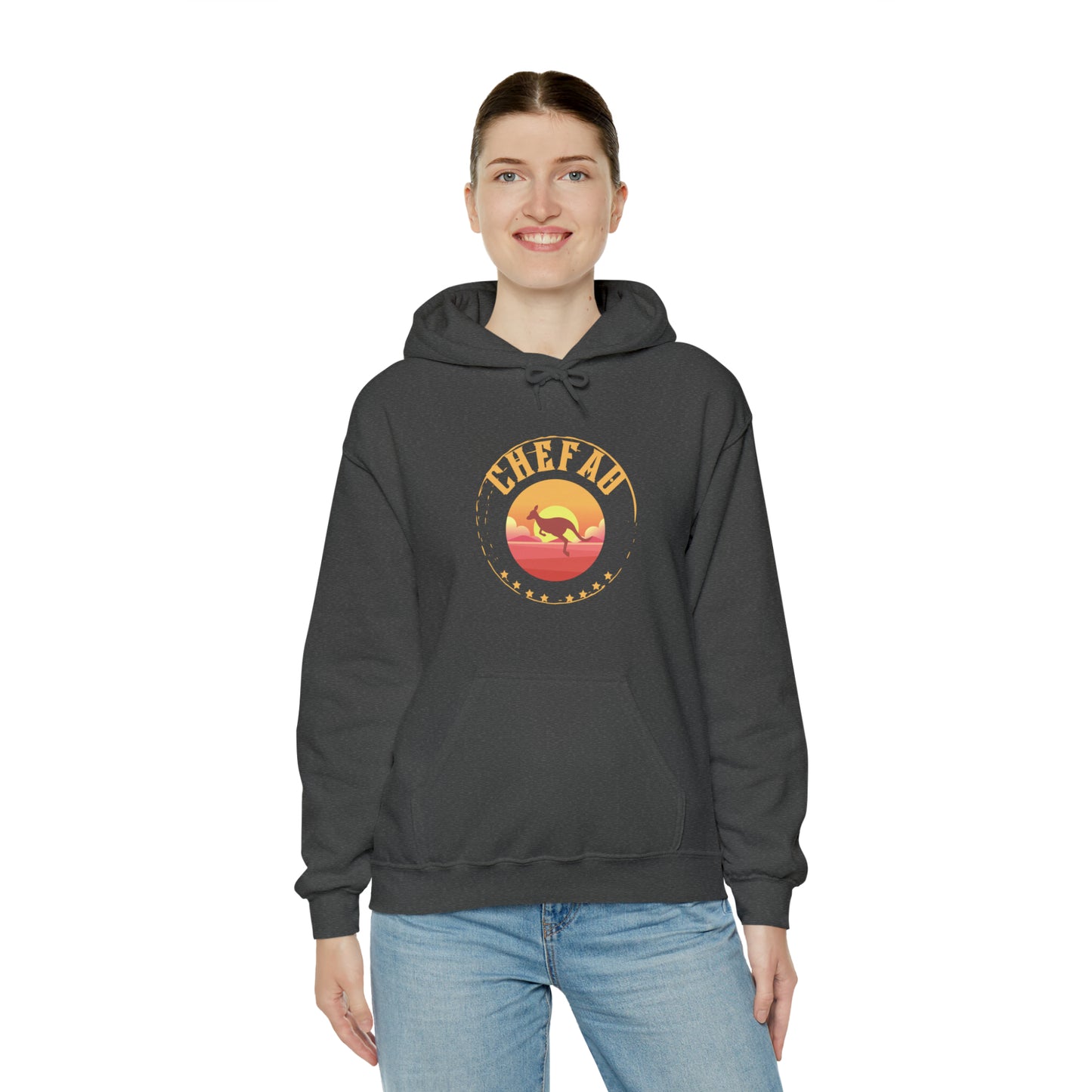 Chefao Kangaroo I, Unisex Heavy Blend Hooded Sweatshirt