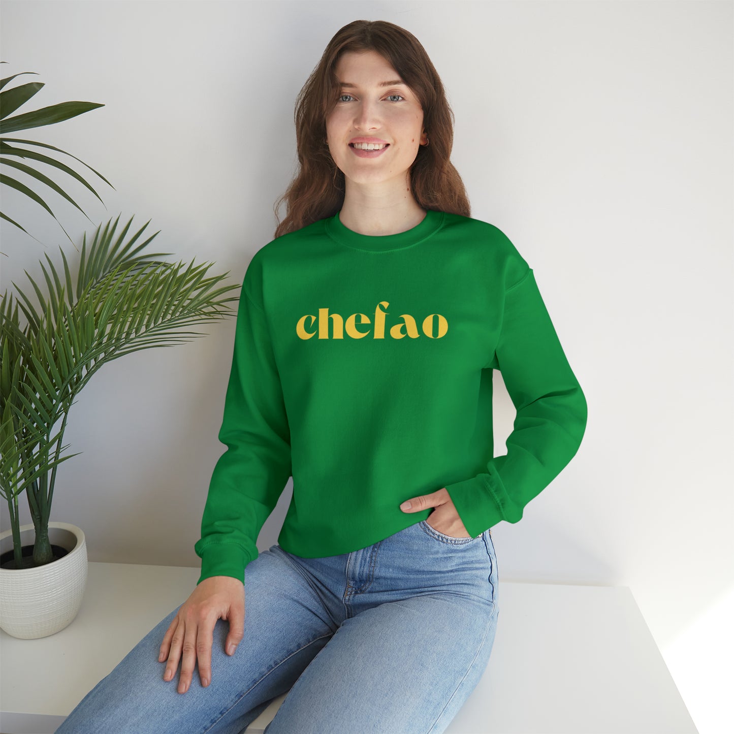 Chefao II, Unisex Heavy Blend Crewneck Sweatshirt