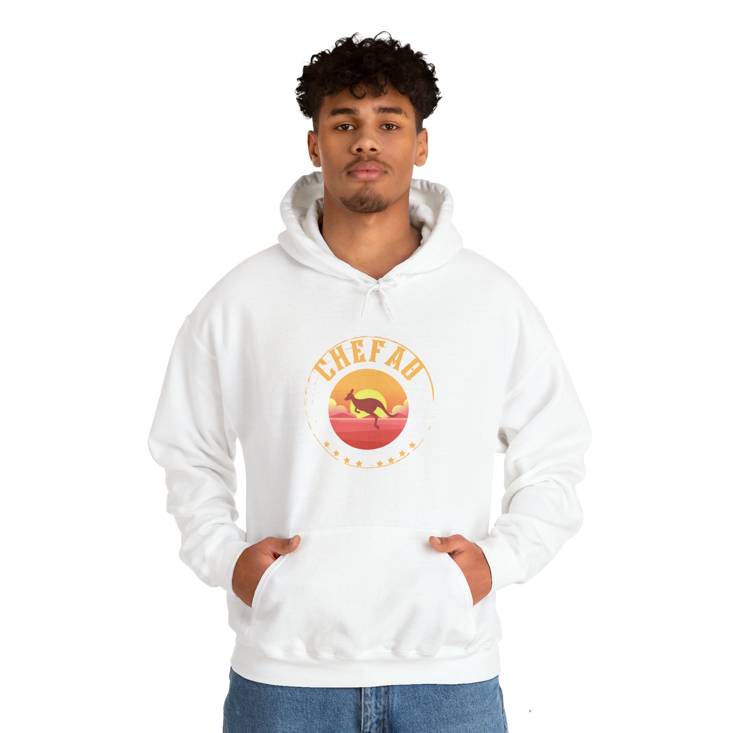 Chefao Kangaroo I, Unisex Heavy Blend Hooded Sweatshirt