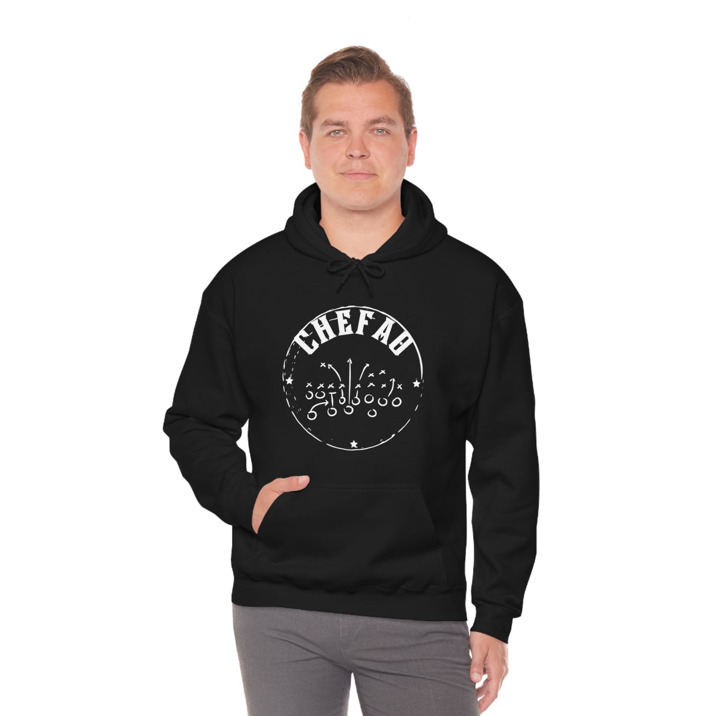 Chefao Football I, Unisex Heavy Blend Hooded Sweatshirt