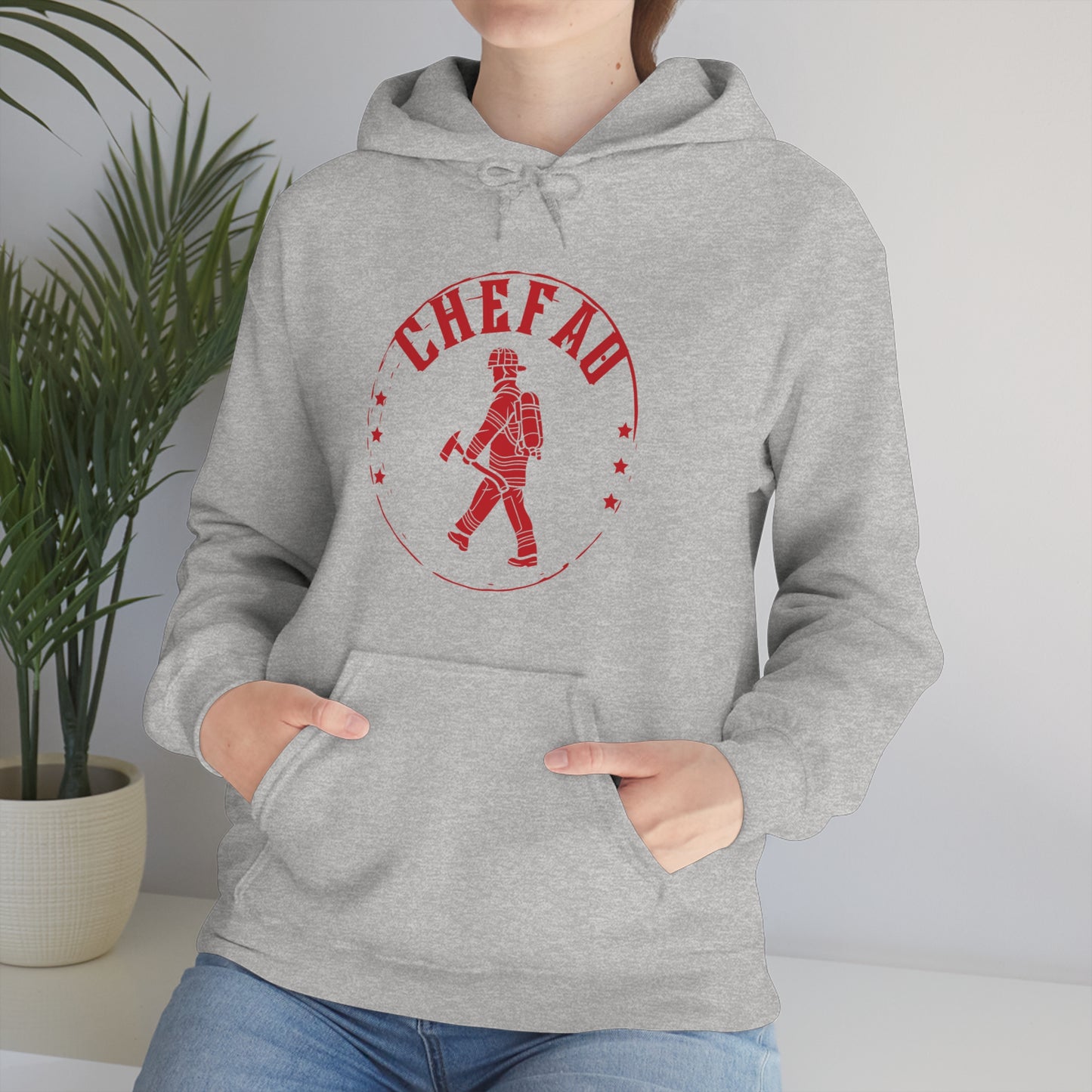 Chefao Fire I, Unisex Heavy Blend Hooded Sweatshirt