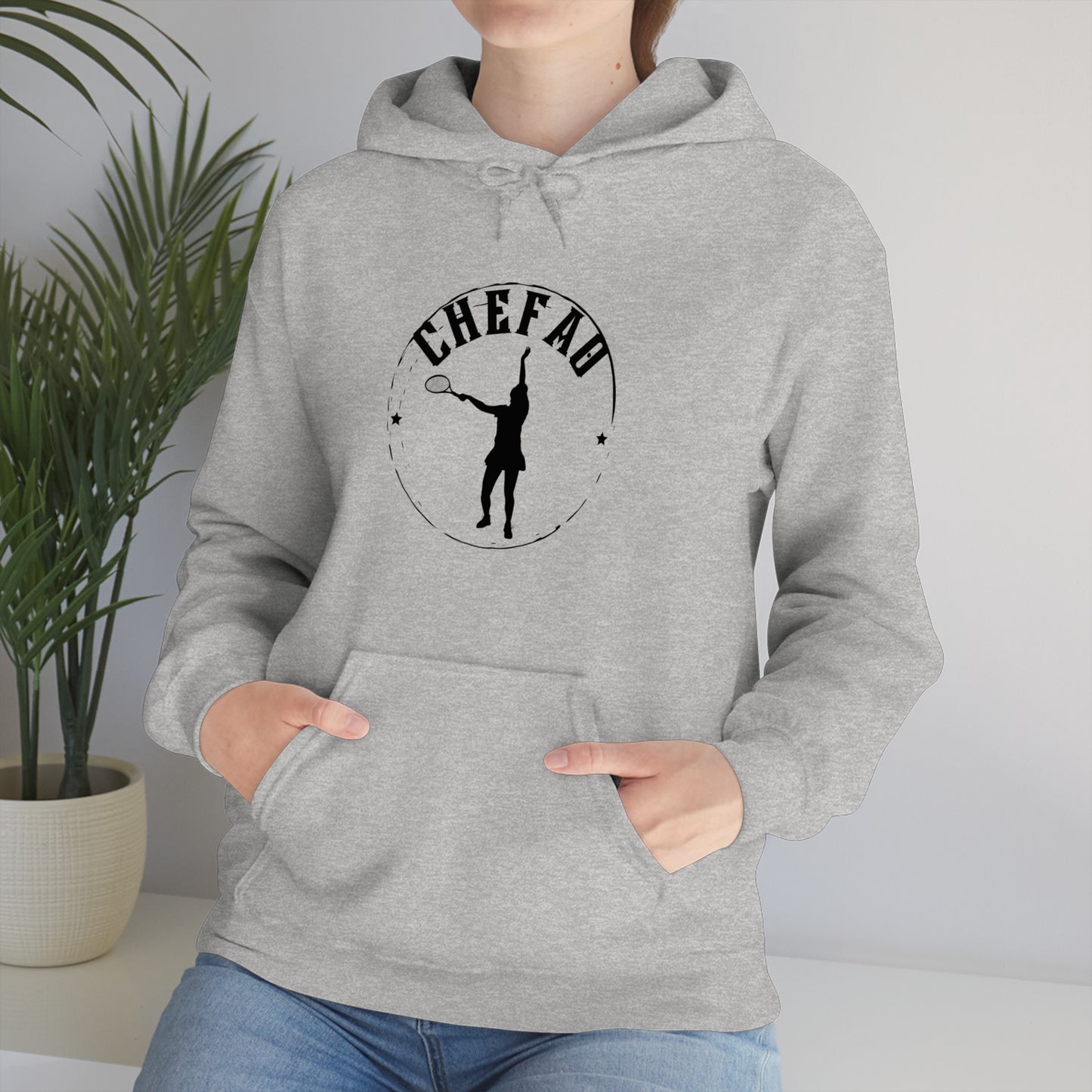 Chefao Tennis I, Unisex Heavy Blend Hooded Sweatshirt