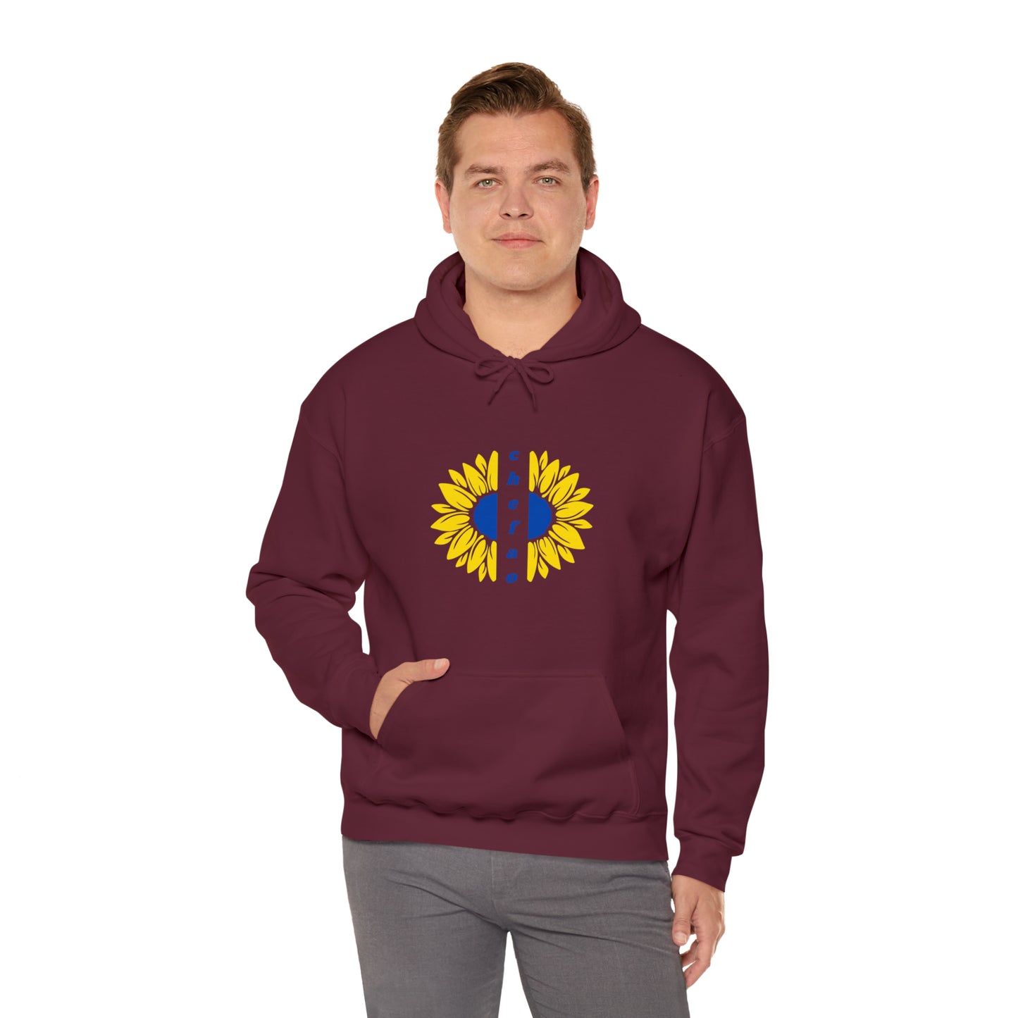 Chefao Sunflower II, Unisex Heavy Blend Hooded Sweatshirt