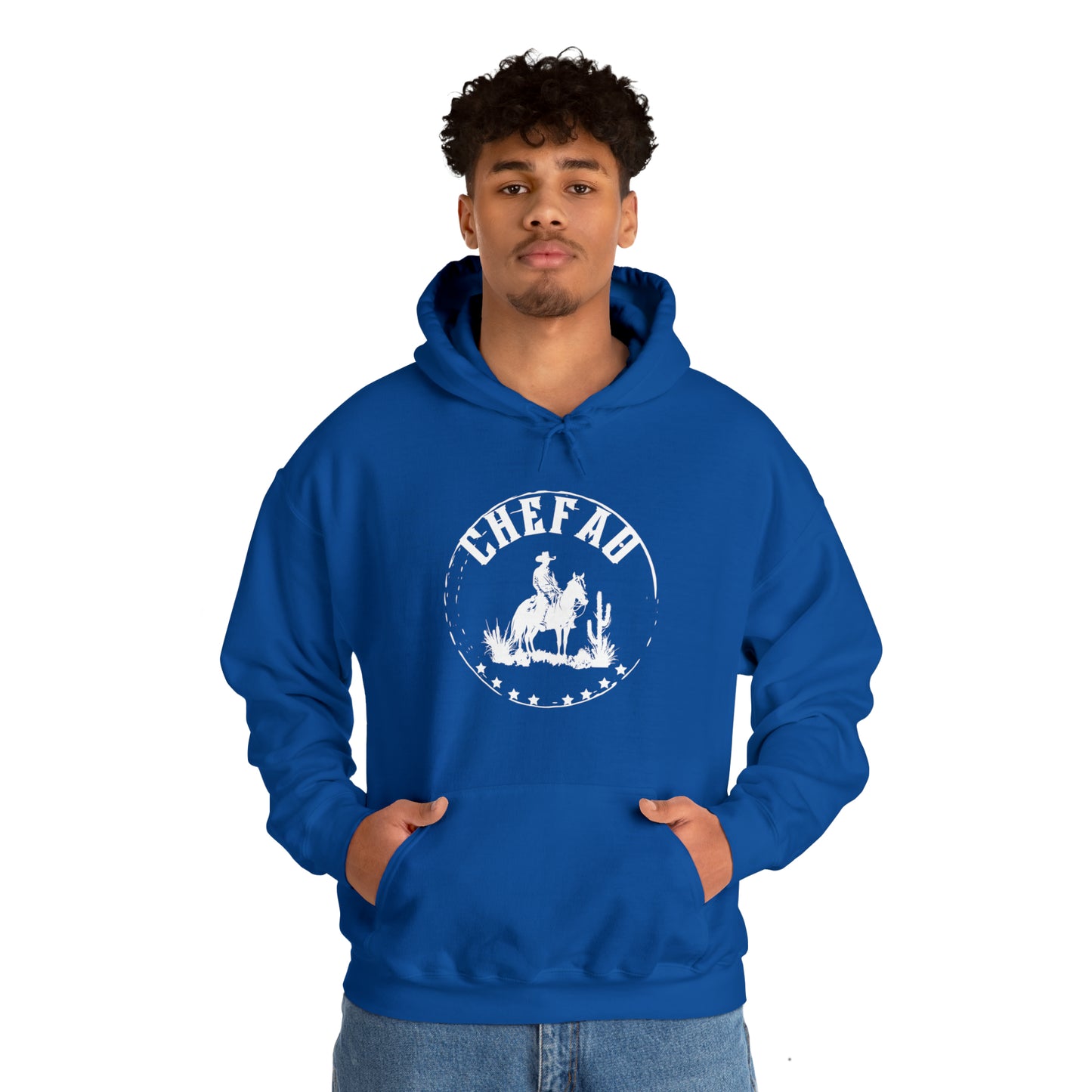 Chefao Cowboy I, Unisex Heavy Blend Hooded Sweatshirt