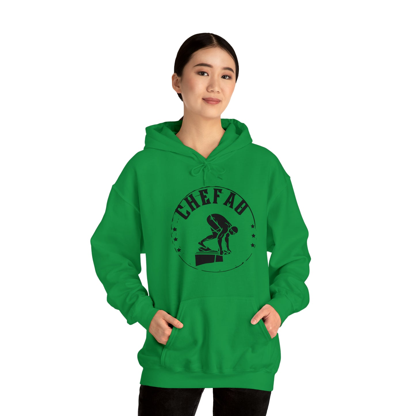 Chefao Swimmer I, Unisex Heavy Blend Hooded Sweatshirt