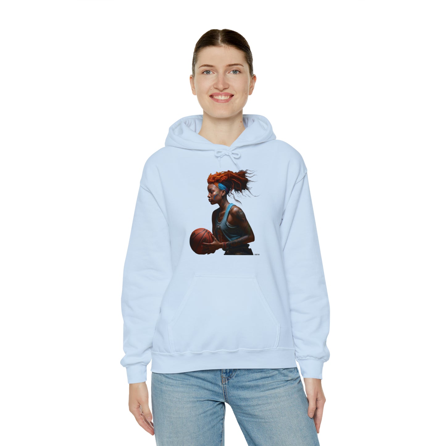 Basketball Flair, Unisex Heavy Blend Hooded Sweatshirt