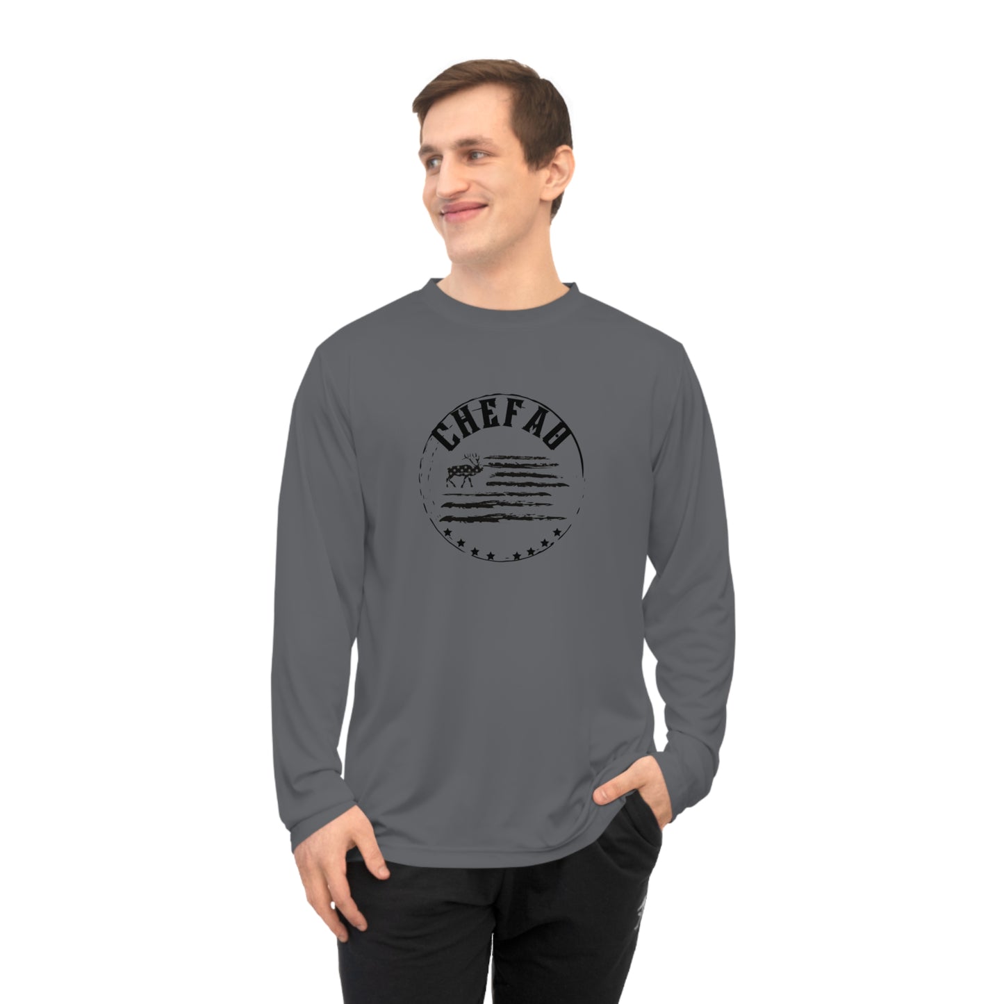 Chefao Hunting II, Unisex Performance Long Sleeve Shirt