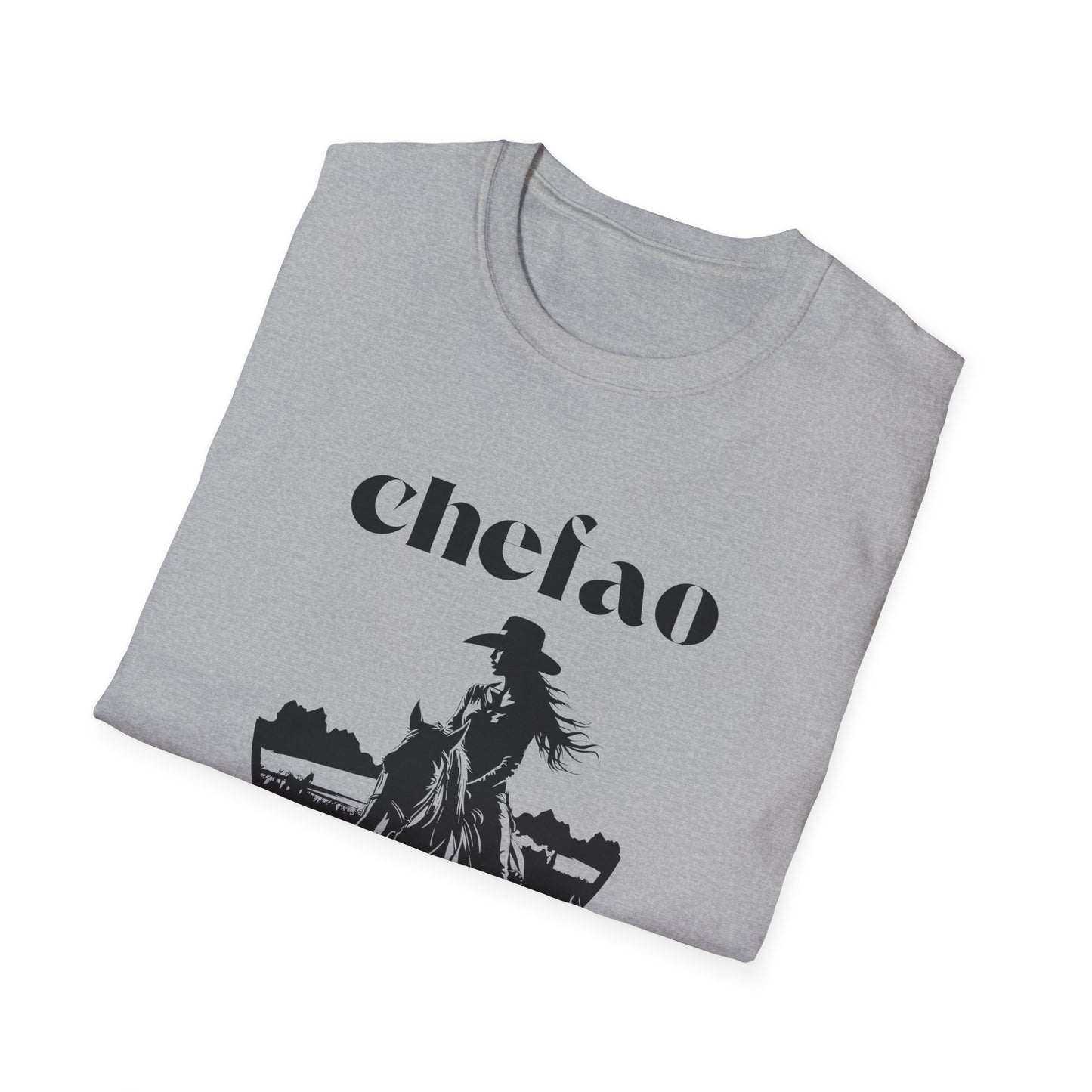 Chefao Cowgirl IV, Unisex Softstyle T-Shirt