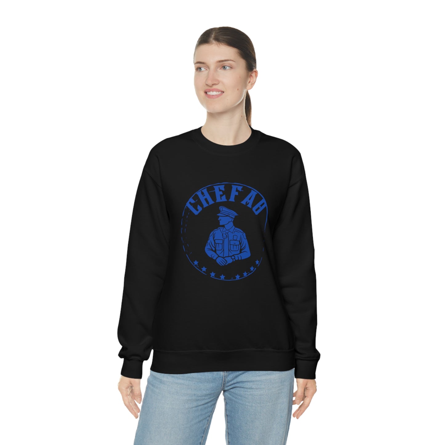 Chefao Police IV, Unisex Heavy Blend Crewneck Sweatshirt