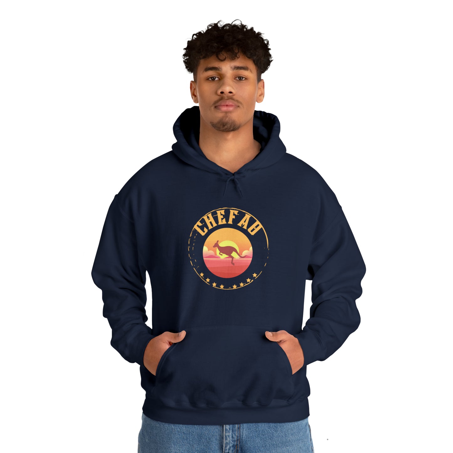 Chefao Kangaroo I, Unisex Heavy Blend Hooded Sweatshirt