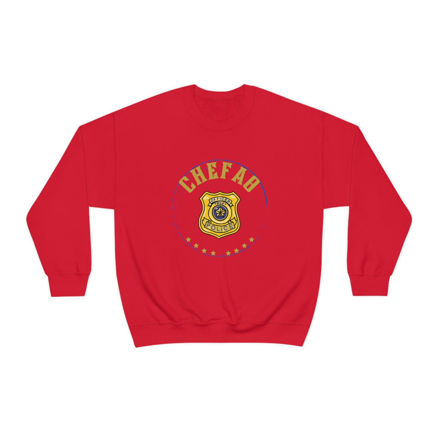 Chefao Police I, Unisex Heavy Blend Crewneck Sweatshirt