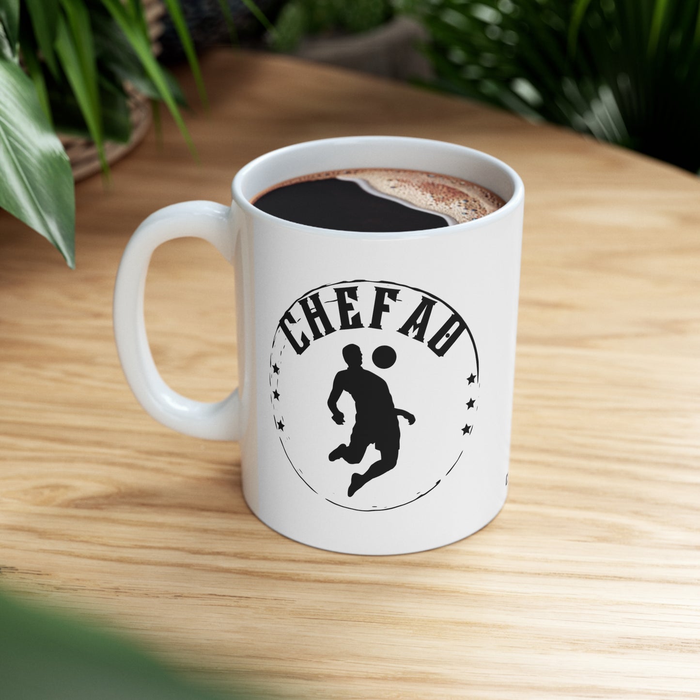 Chefao Soccer IV, White Coffee Mug 11oz