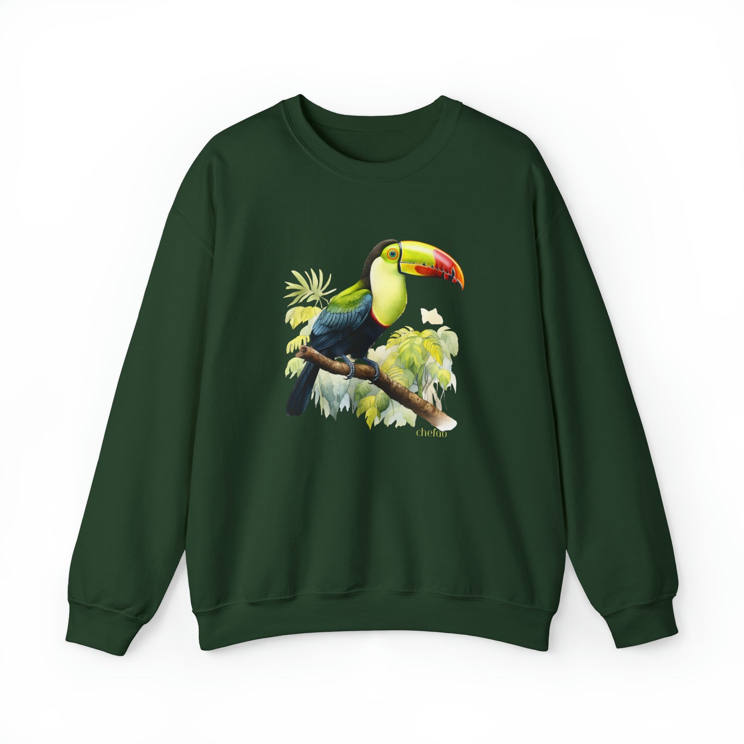 Keel Billed Toucan I, Unisex Heavy Blend Crewneck Sweatshirt