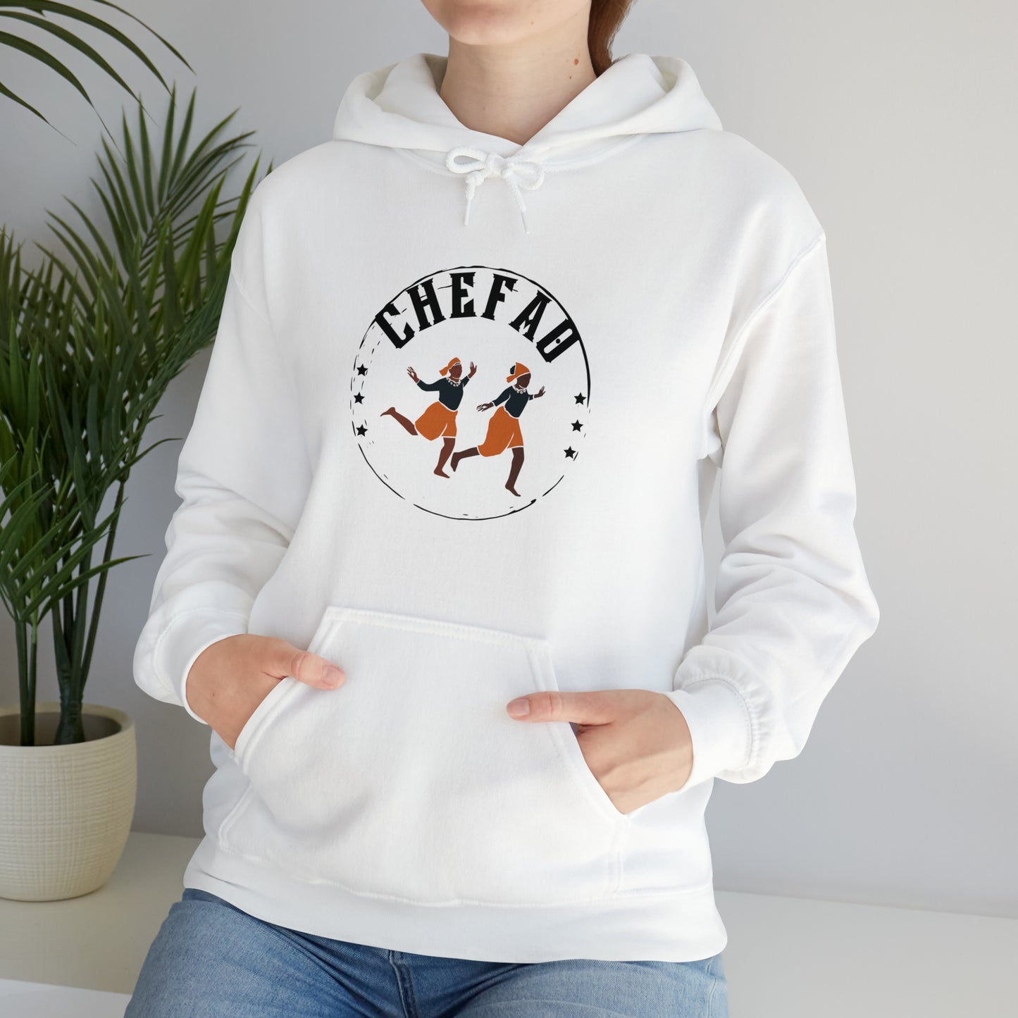 Chefao African Dance I, Unisex Heavy Blend Hooded Sweatshirt