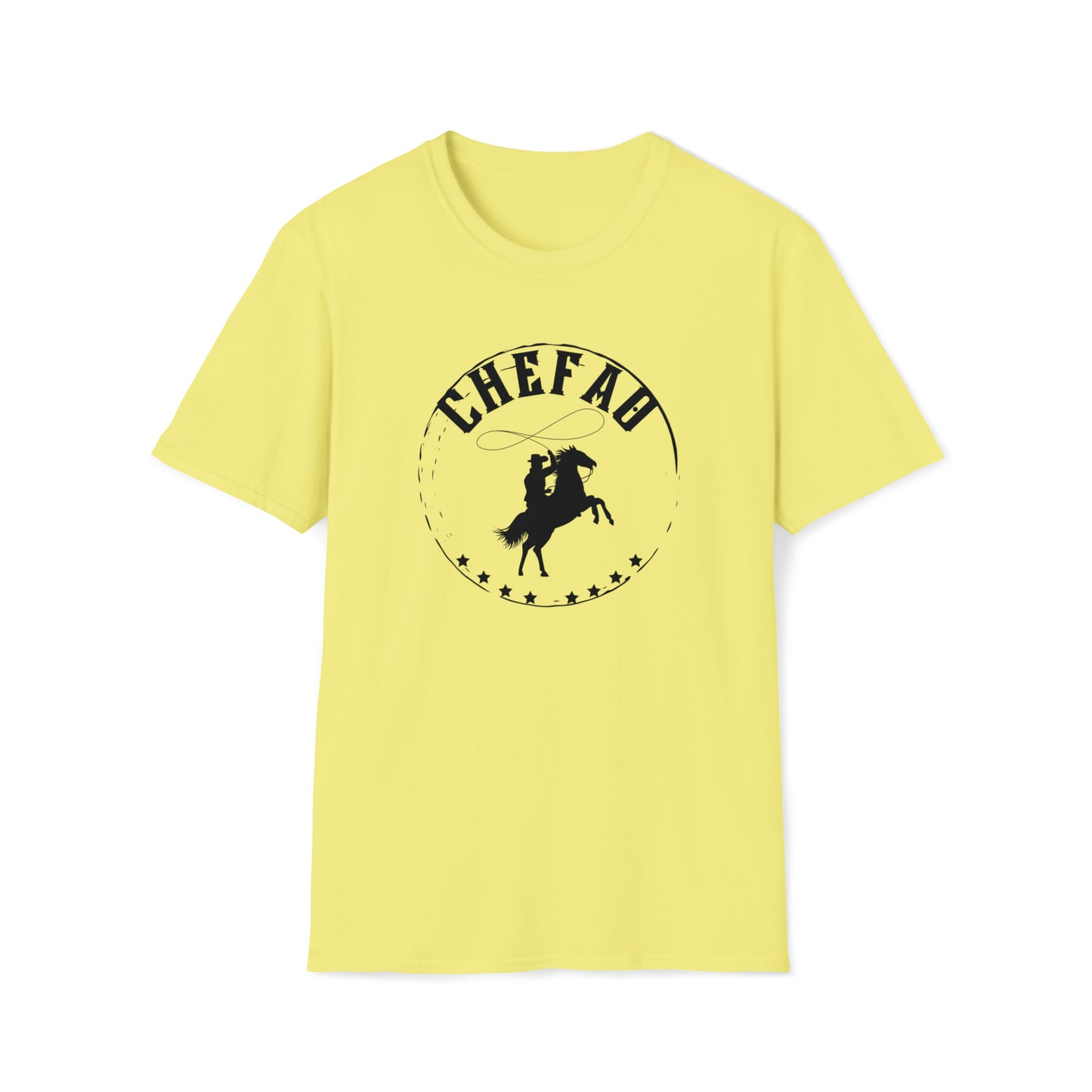 Chefao Cowboy V, Unisex Softstyle T-Shirt