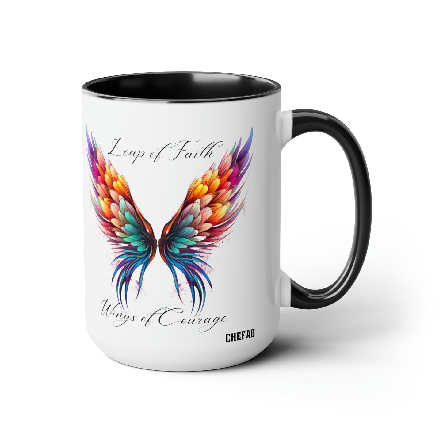 Leap of Faith, Wings of Courage, Coffee Mug, 15oz