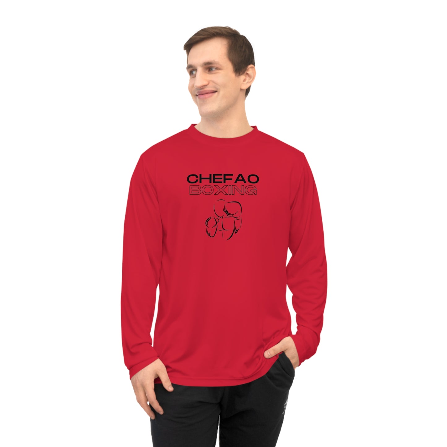 Chefao Boxing IV, Unisex Performance Long Sleeve Shirt