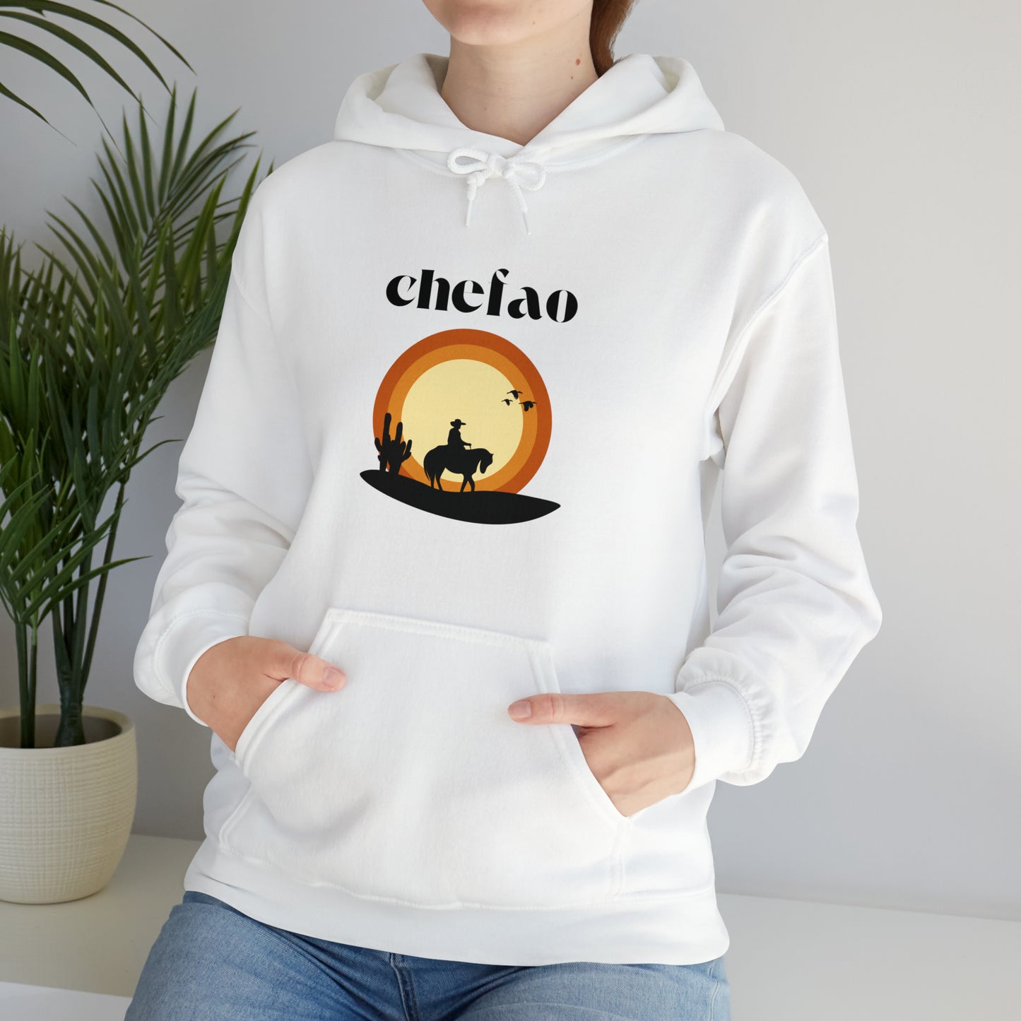 Chefao Cowboy VI, Unisex Heavy Blend Hooded Sweatshirt