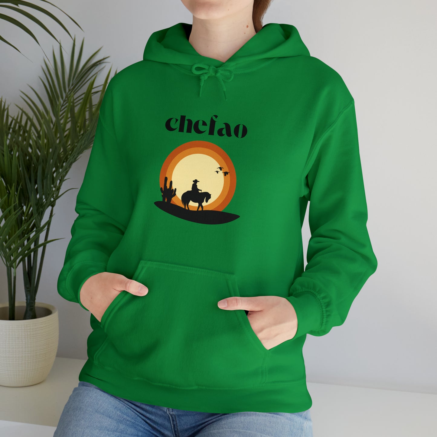 Chefao Cowboy VI, Unisex Heavy Blend Hooded Sweatshirt