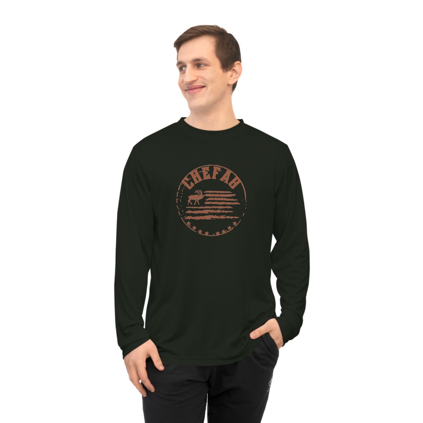 Chefao Hunting II, Unisex Performance Long Sleeve Shirt