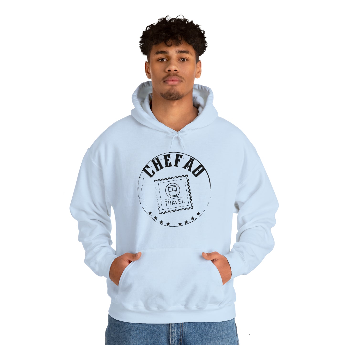 Chefao Travel II, Unisex Heavy Blend Hooded Sweatshirt