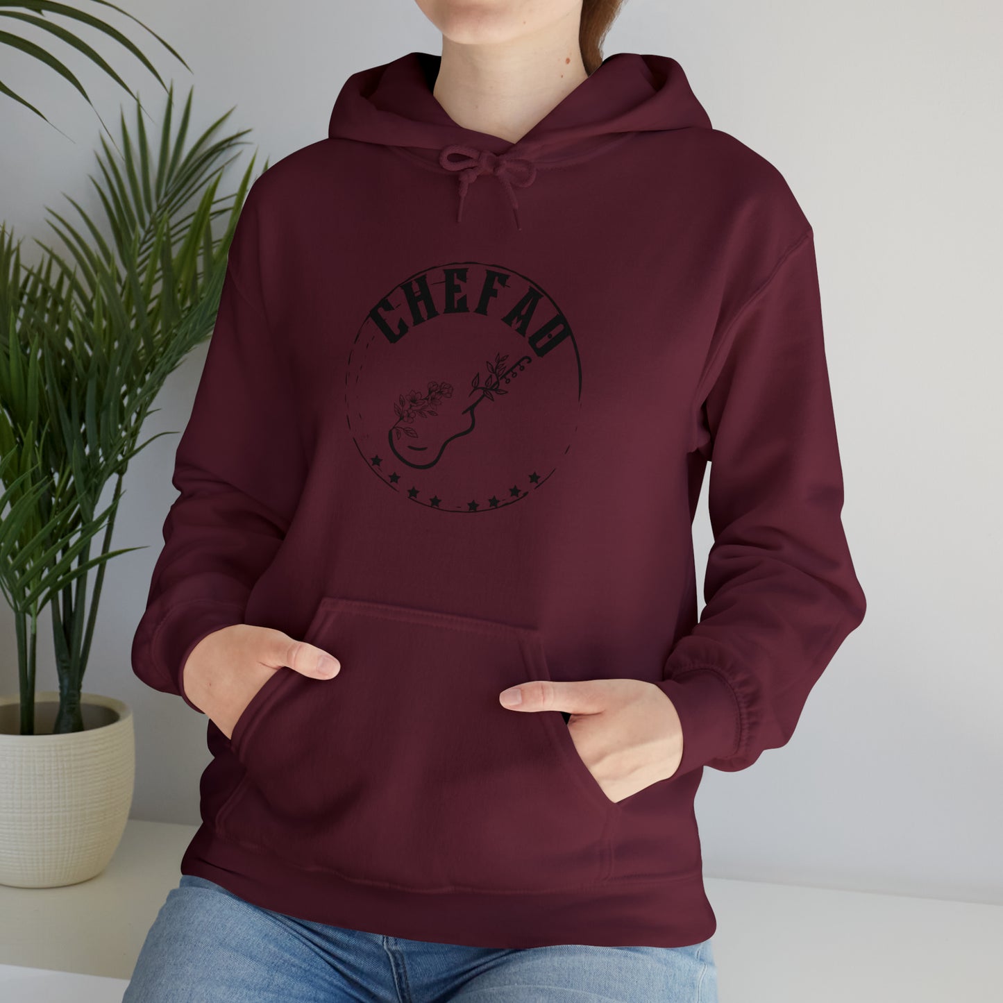 Chefao Guitar I, Unisex Heavy Blend Hooded Sweatshirt