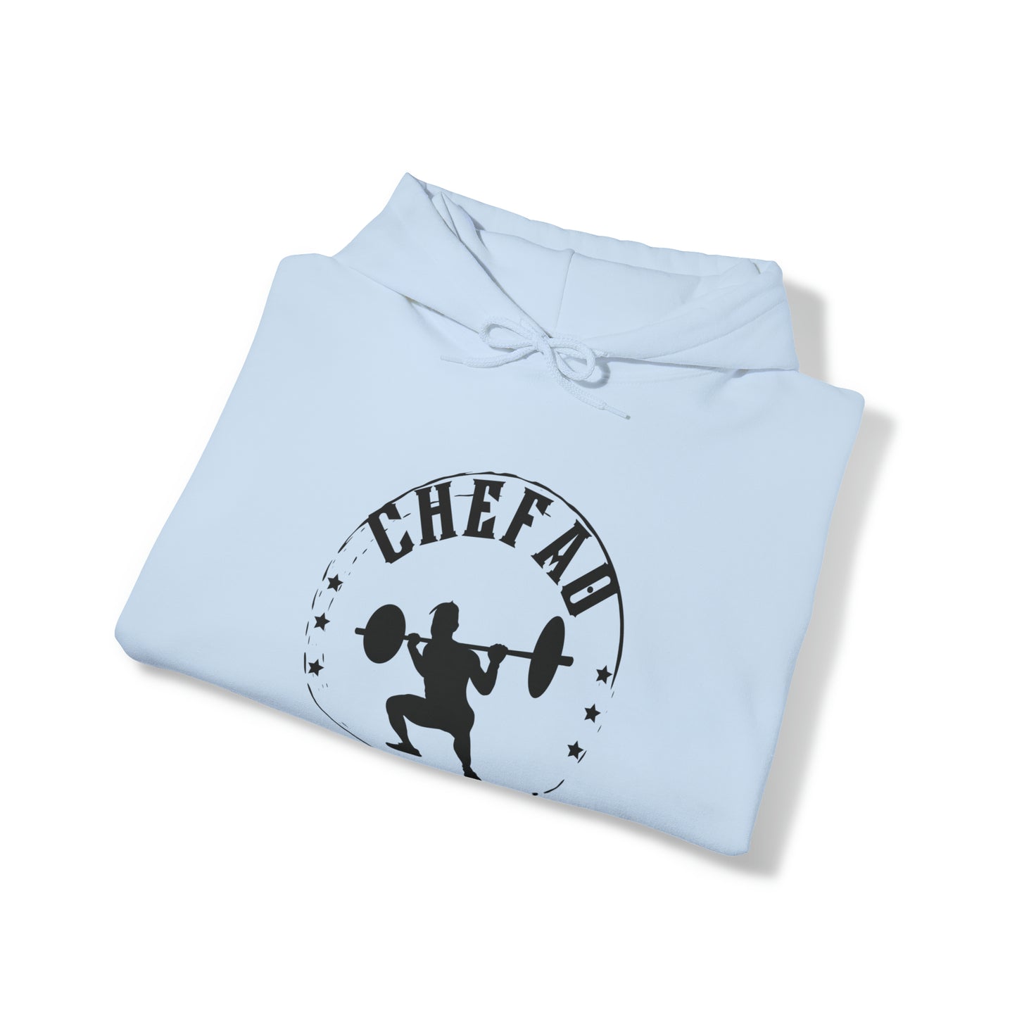 Chefao Weightlifting I, Unisex Heavy Blend Hooded Sweatshirt