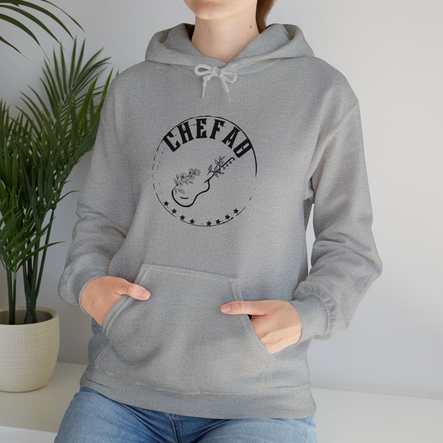 Chefao Guitar I, Unisex Heavy Blend Hooded Sweatshirt