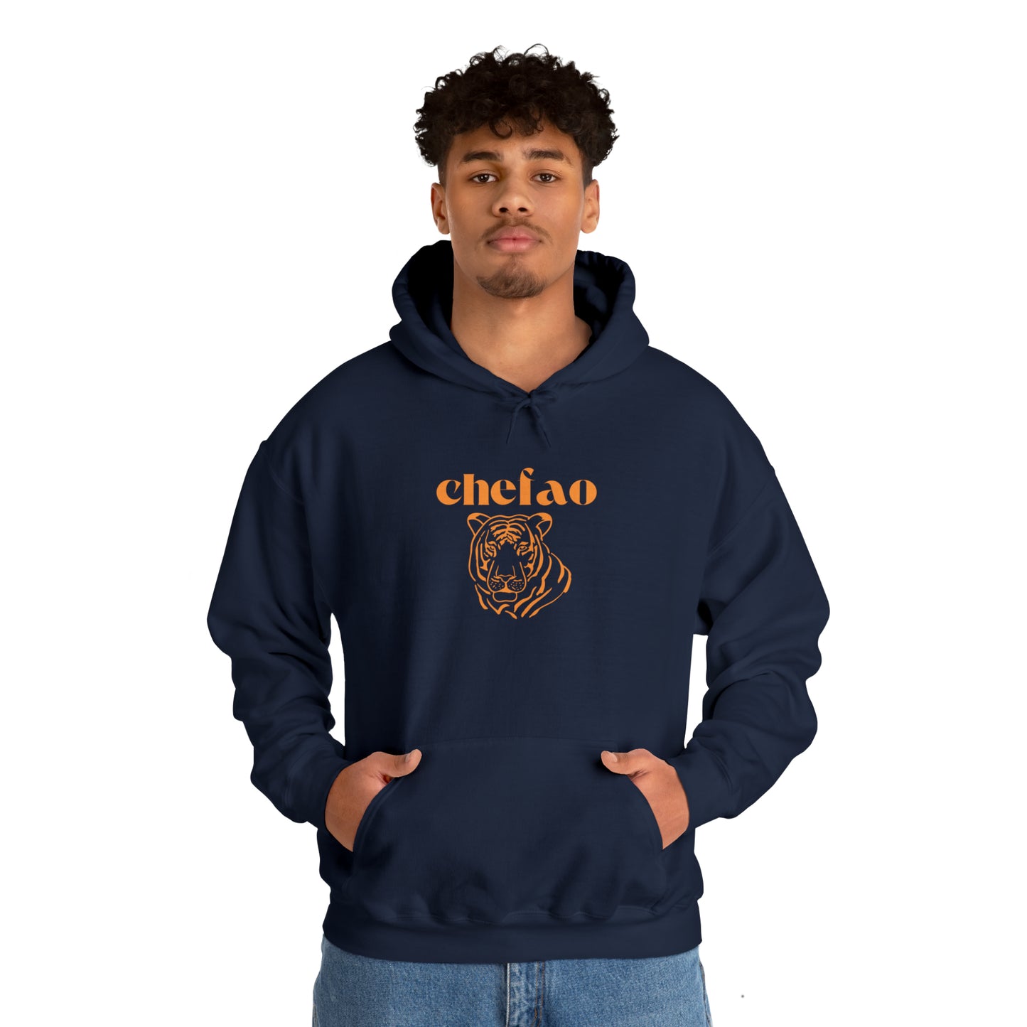 Chefao Tiger I, Unisex Heavy Blend Hooded Sweatshirt