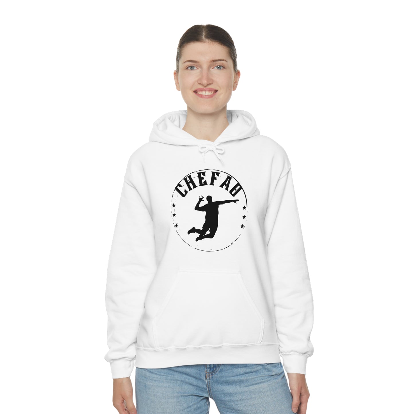 Chefao Volleyball I, Unisex Heavy Blend Hooded Sweatshirt