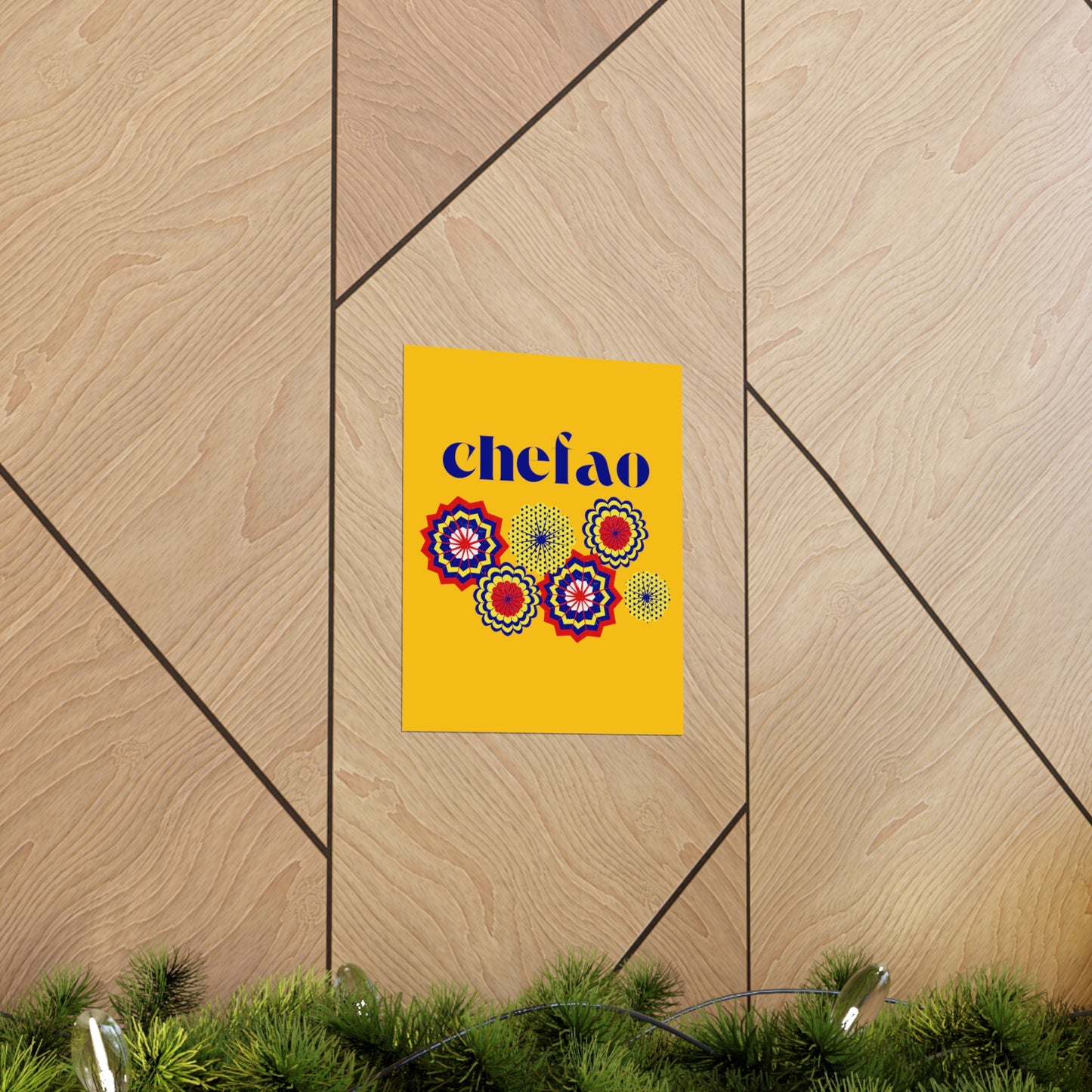 Chefao Paper Fans I, Premium Matte Vertical Posters